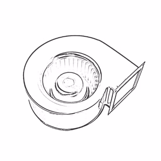 Autobahnanpassung DC/EC vorwärtsgekrümmter bürstenloser Radialabluftventilator für die Industrie